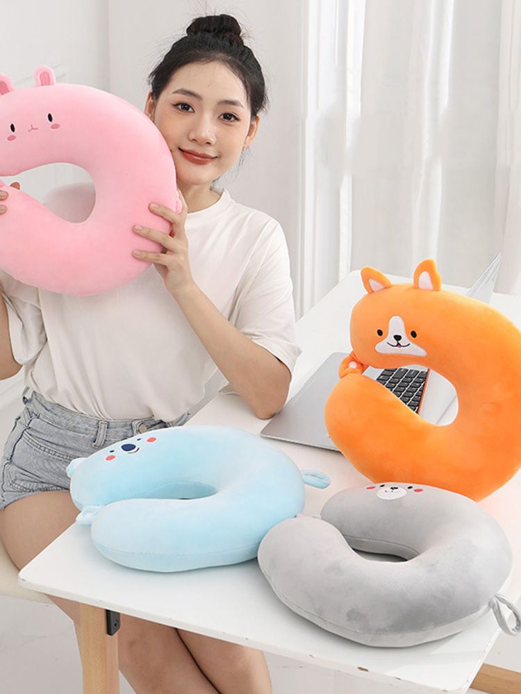 Cartoon Cute Pet U-Shaped Pillow Travel Portable Office Nap Wholesale