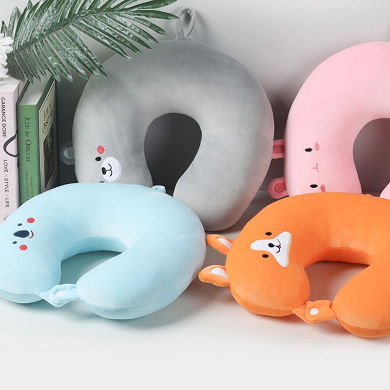 Cartoon Cute Pet U-Shaped Pillow Travel Portable Office Nap Wholesale