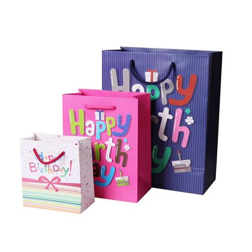 Wholesale Eco-friendly Packaging Custom Logo Luxury Birthday Anniversary Gift Shopping Jewelry Paper Bag With Handles