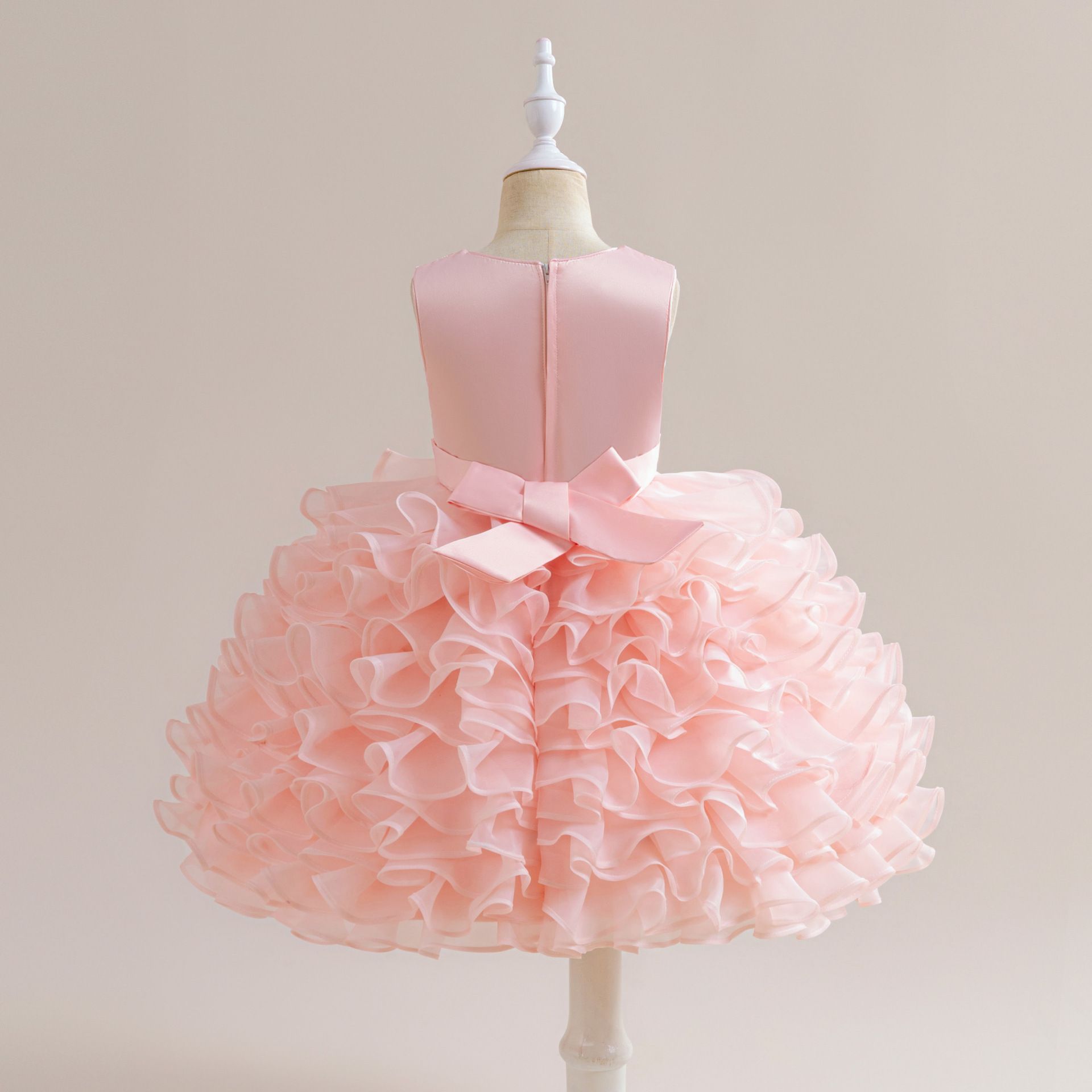 kids Dress Dress with Bow Cake Skirt Tulle Skirt, Perfect for Parties and Fashion Shows