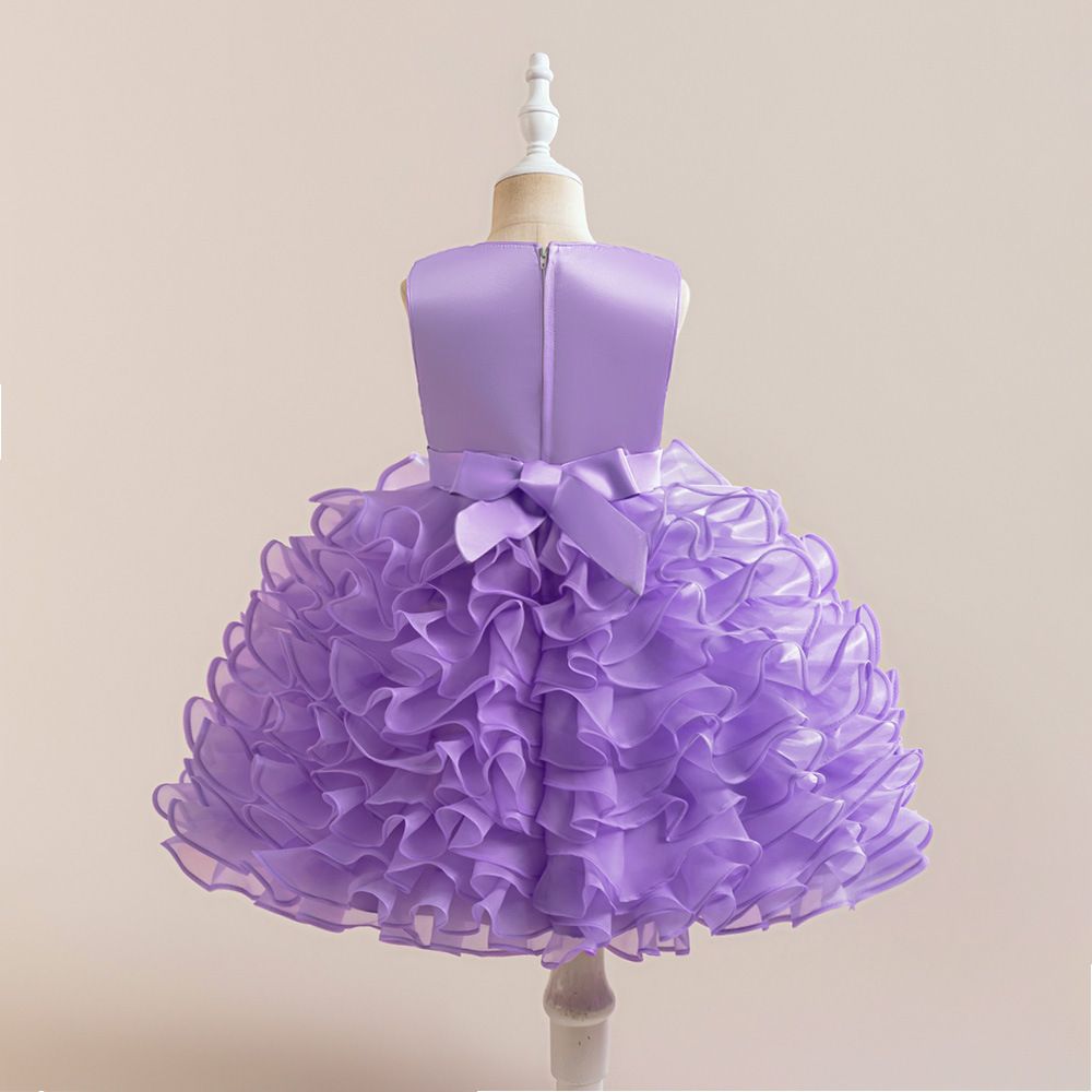 kids Dress Dress with Bow Cake Skirt Tulle Skirt, Perfect for Parties and Fashion Shows