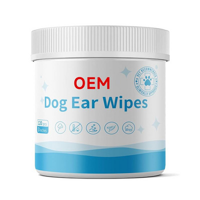 OEM dog ear wipes natural formula 120pcs