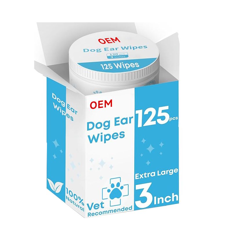 OEM dog ear wipes natural formula 120pcs