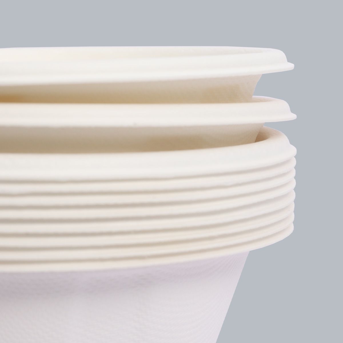 350ml Disposable Tableware Round Bowl Recyclable Degradable Takeaway Bowl Environmentally friendly materials