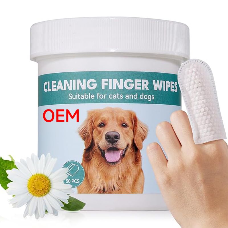 OEM cleaning finger wipes suitable for cats and dogs 50pcs