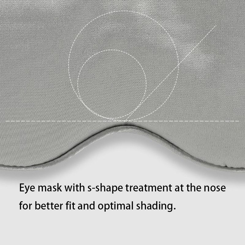 Breathable Soft Satin Eye Mask Lunch Sleep Shade Wholesale Comfortable