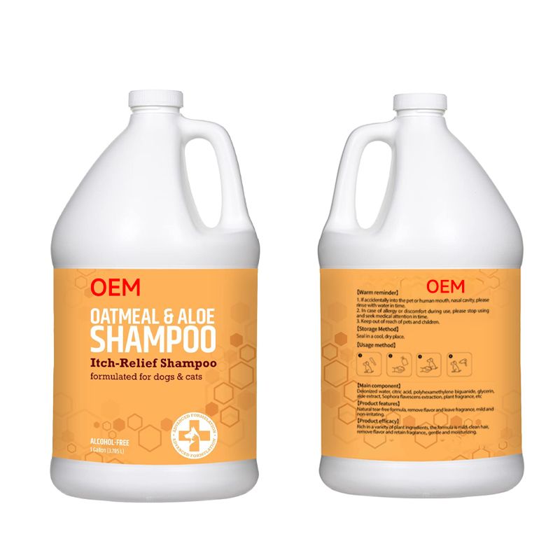 OEM oatmeal&aloe shampoo itch-relief for pets