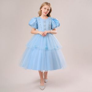 Kids Princess Dress mesh skirt, Lace and Layered Tulle, Perfect for Birthday Parties and Cosplay