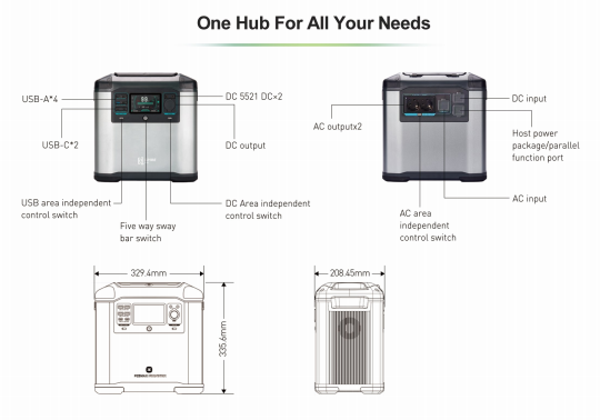 P2200 2000W 1935WH Portable Power Station Fast Charging Solar Generater Wholesale Favorable Price Energy Storage