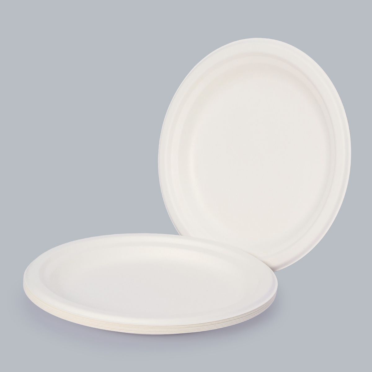 Disposable Tableware 9-inch Round Plate Degradable Plate Environmentally Friendly Customized Tableware