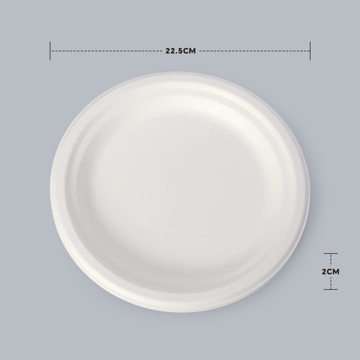 Disposable Tableware 9-inch Round Plate Degradable Plate Environmentally Friendly Customized Tableware