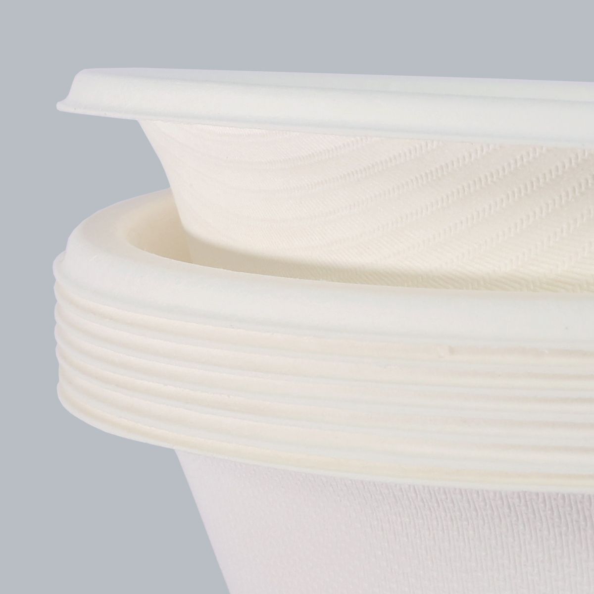 Disposable Tableware 500ml Round Bowl Recyclable Degradable Takeaway Bowl Customized Tableware