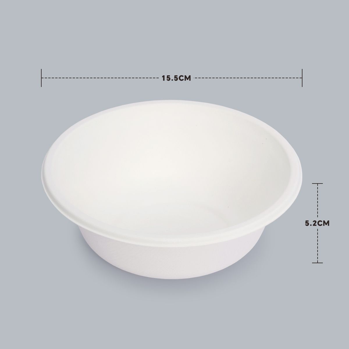 Disposable Tableware 500ml Round Bowl Recyclable Degradable Takeaway Bowl Customized Tableware