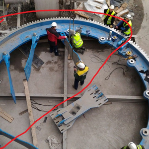 Ring gear for cement rotary kiln