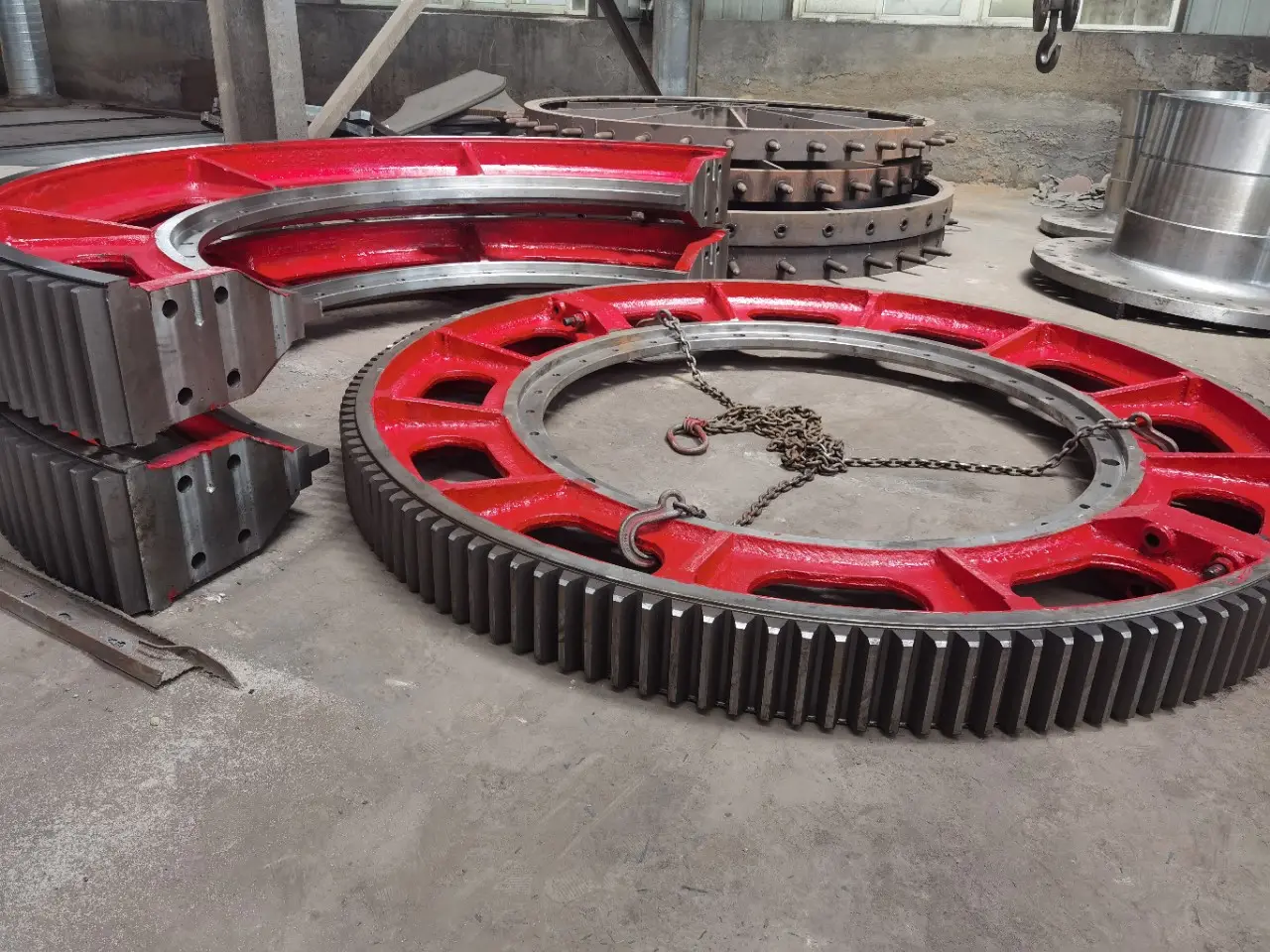 Ring gear for cement rotary kiln