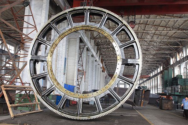 Ring gear for cement rotary kiln