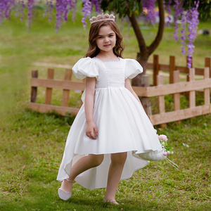 kids dress Elegant Fluffy Princess Dress for Girls with Bow Perfect for Weddings and Performances