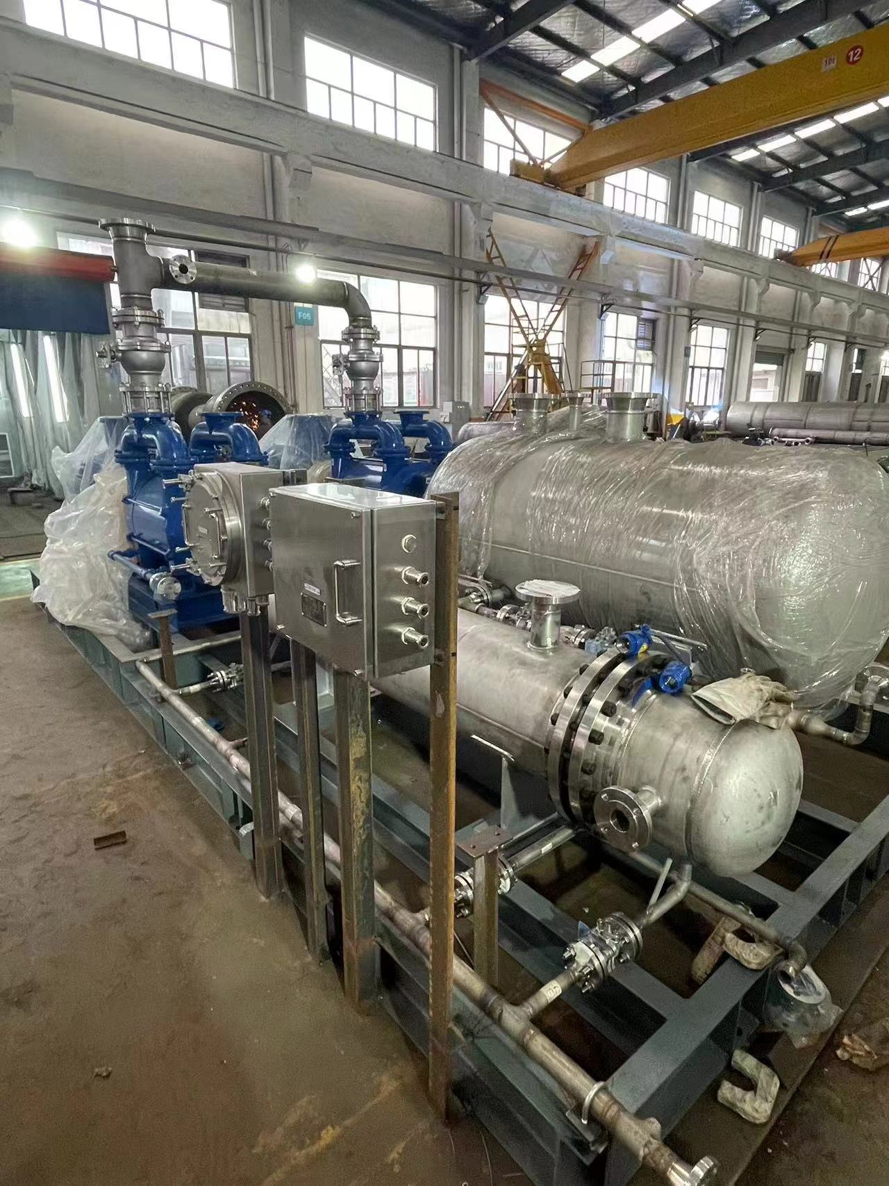 Liquid Ring Vacuum Pump Unit Equipped with Vacuum Pumping System for Petrochemical Industry