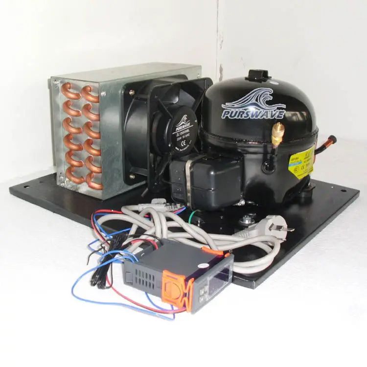 QD65HC Compressor condensing units 220V R134a LBP compressor and condenser for refrigerator fridge chest freezer