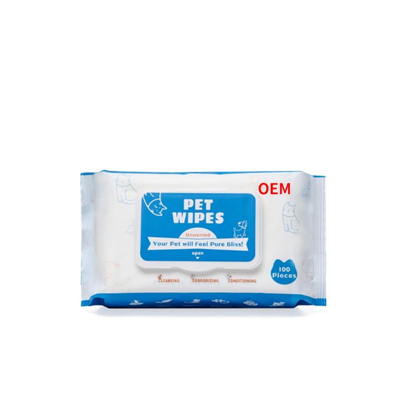 OEM pet wipes safe for all skin types 100pcs