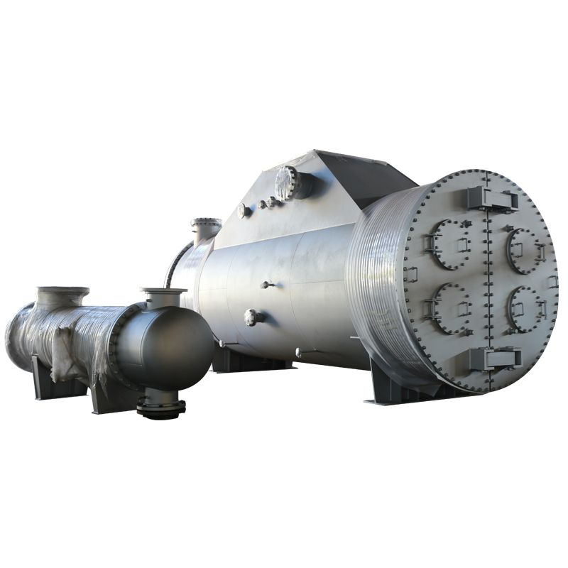 The condenser for steam turbine exhaust steam condensation, circular or square shape