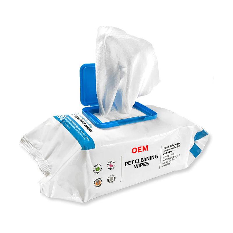 OEM pet cleaning wipes remove daily dirt and odor 100pcs