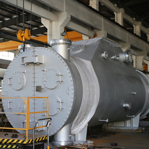 The condenser for steam turbine exhaust steam condensation, circular or square shape