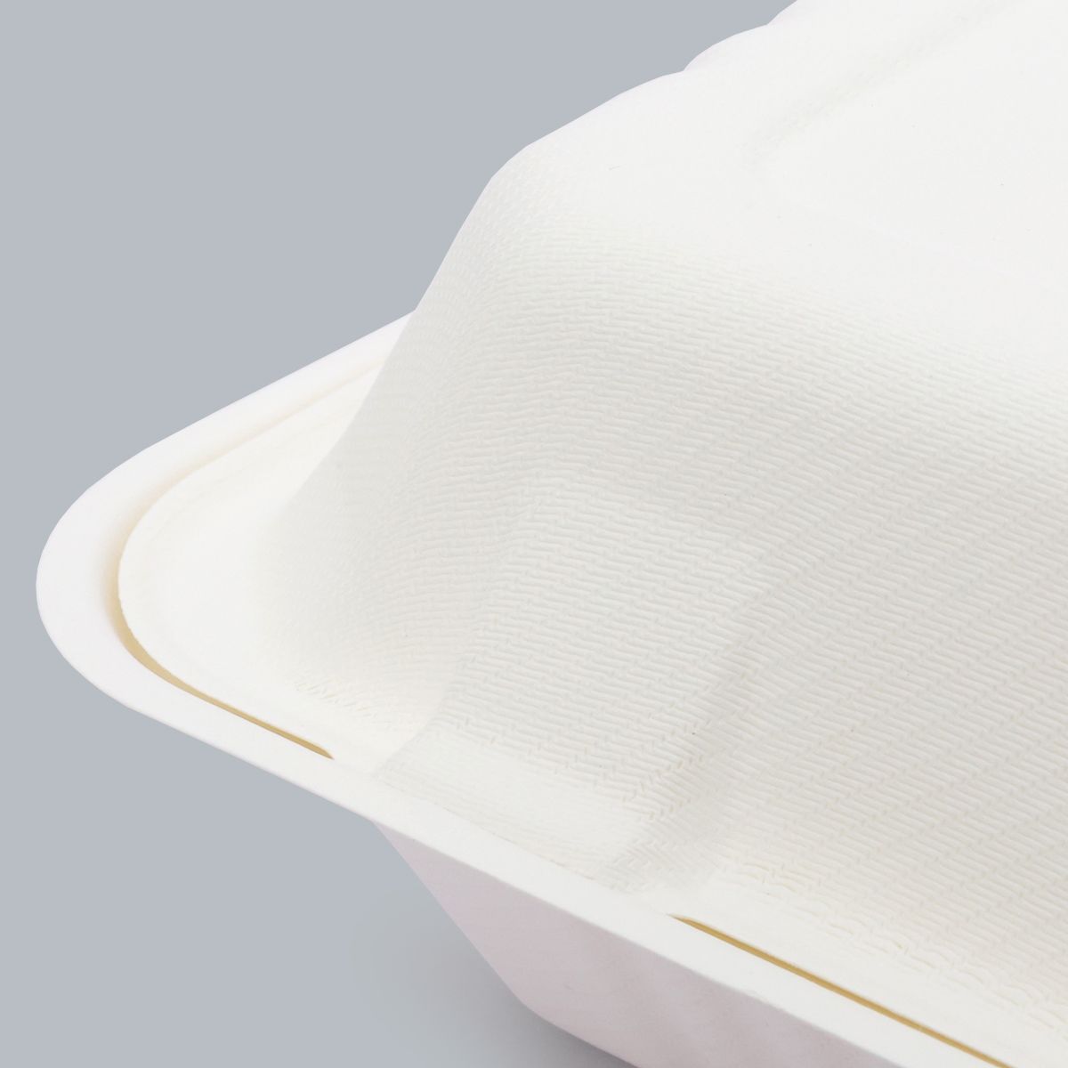 8×8 Inch Flip-top Disposable Tableware Meal Box Factory Price Wholesale Food Packaging Biodegradable tableware