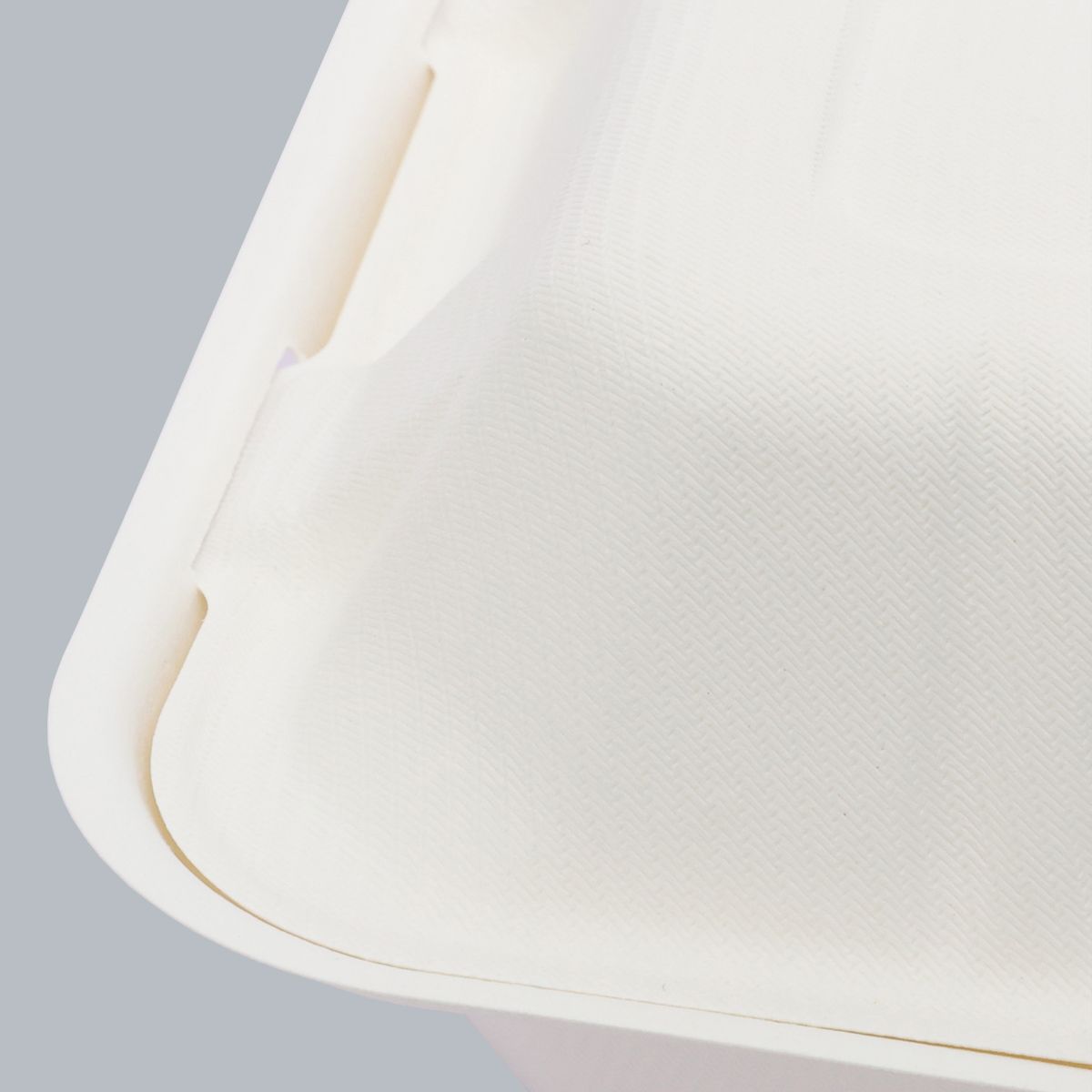 8×8 Inch Flip-top 3-compartment Container Disposable Tableware Meal Box Factory Price Wholesale Food Packaging