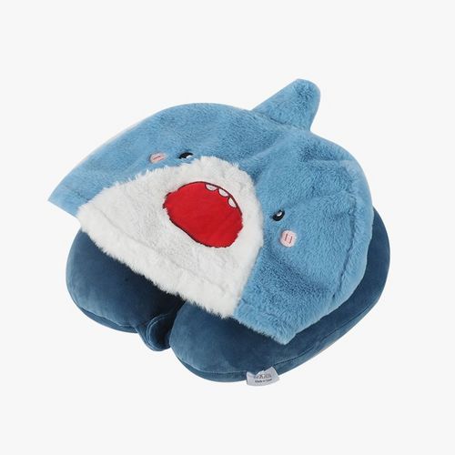 Cartoon Hooded U-Shaped Pillow Blackout Neck Protection Office Nap Travel Wholesale