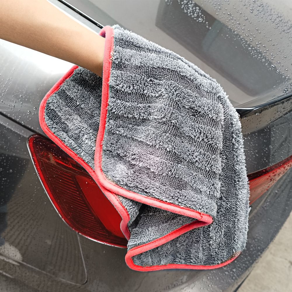 Absorbent Microfiber Twisted Loop Car Wash Coral Fleece Towel