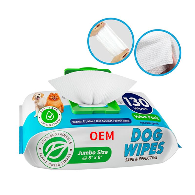 OEM hypoallergenic pet wipes safe&effective 130pcs