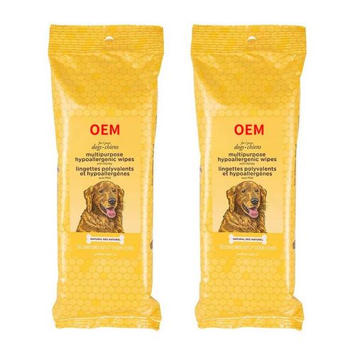 OEM grooming pet wipes all nature 50pcs