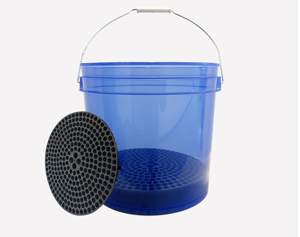 Semi Transparent Blue Color Pp Plastic Bucket With Gamma Lid