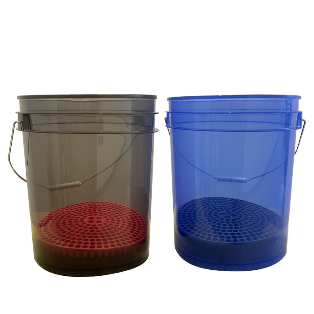 Semi Transparent Blue Color Pp Plastic Bucket With Gamma Lid