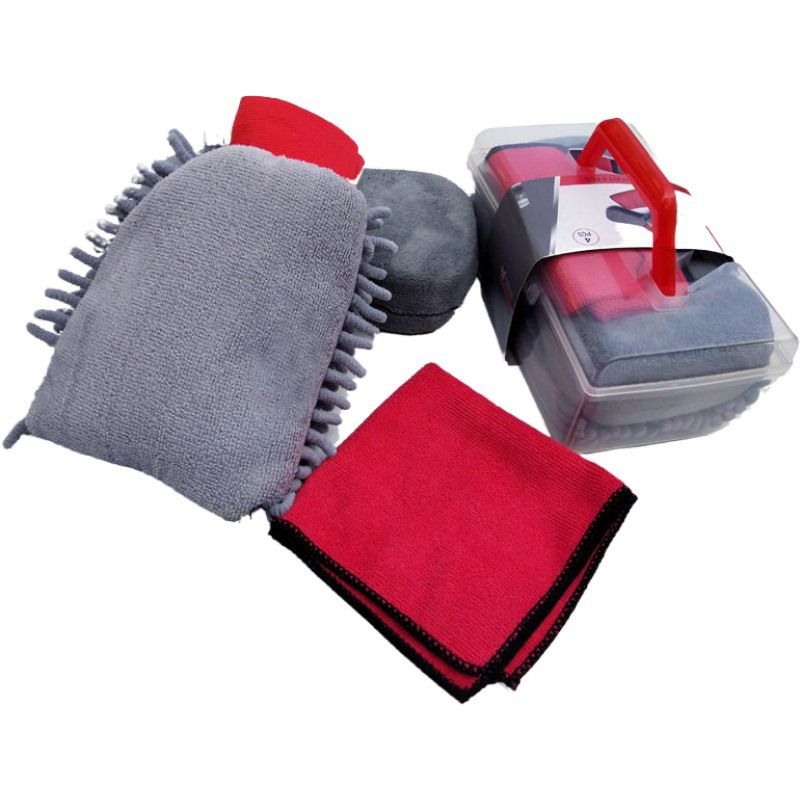 Dual Sided Car Wash Mitts Chenille Sponge Double Sided Dirt Washing Foam Tool