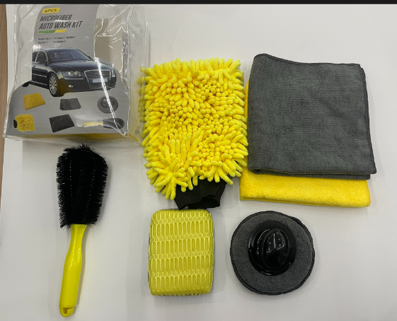 Super Absorbent Chenille Car Polishing Waterproof Gloves Set With Packing