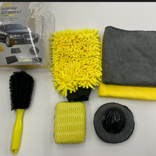 Super Absorbent Chenille Car Polishing Waterproof Gloves Set With Packing