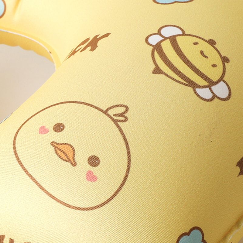 Cartoon Printed Push Inflatable U-Shape Pillow Travel Wholesale