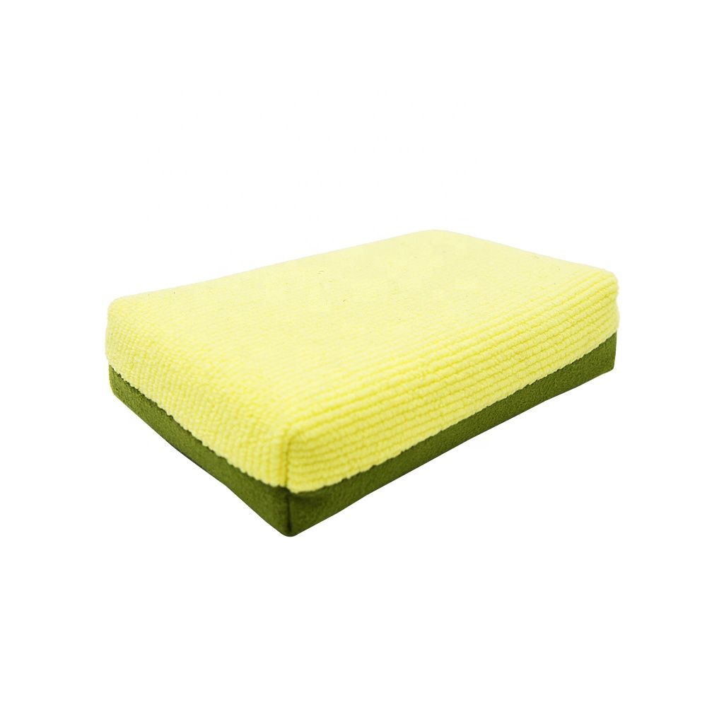 Eco Friendly Microfibre Pearl Suede Foam Sponge For Car Care Polish