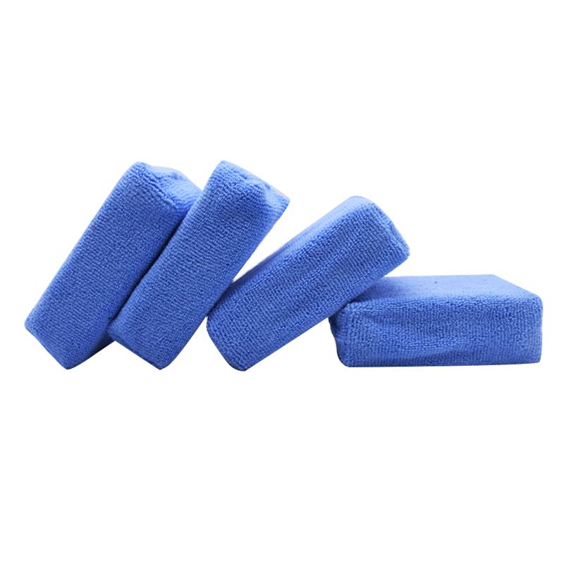 Wax Foam Pad Block Terry Microfiber Wax Applicator Sponge for Auto Detailing Polishing Buffing Cleaning