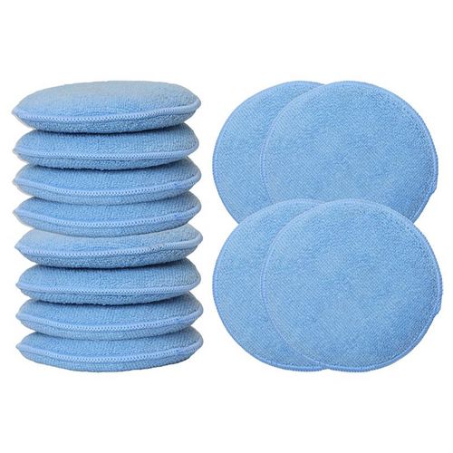 Microfiber Round Sponge Detailing Cleaning Wax Applicator Pads Polish Foam Sponges For Cars