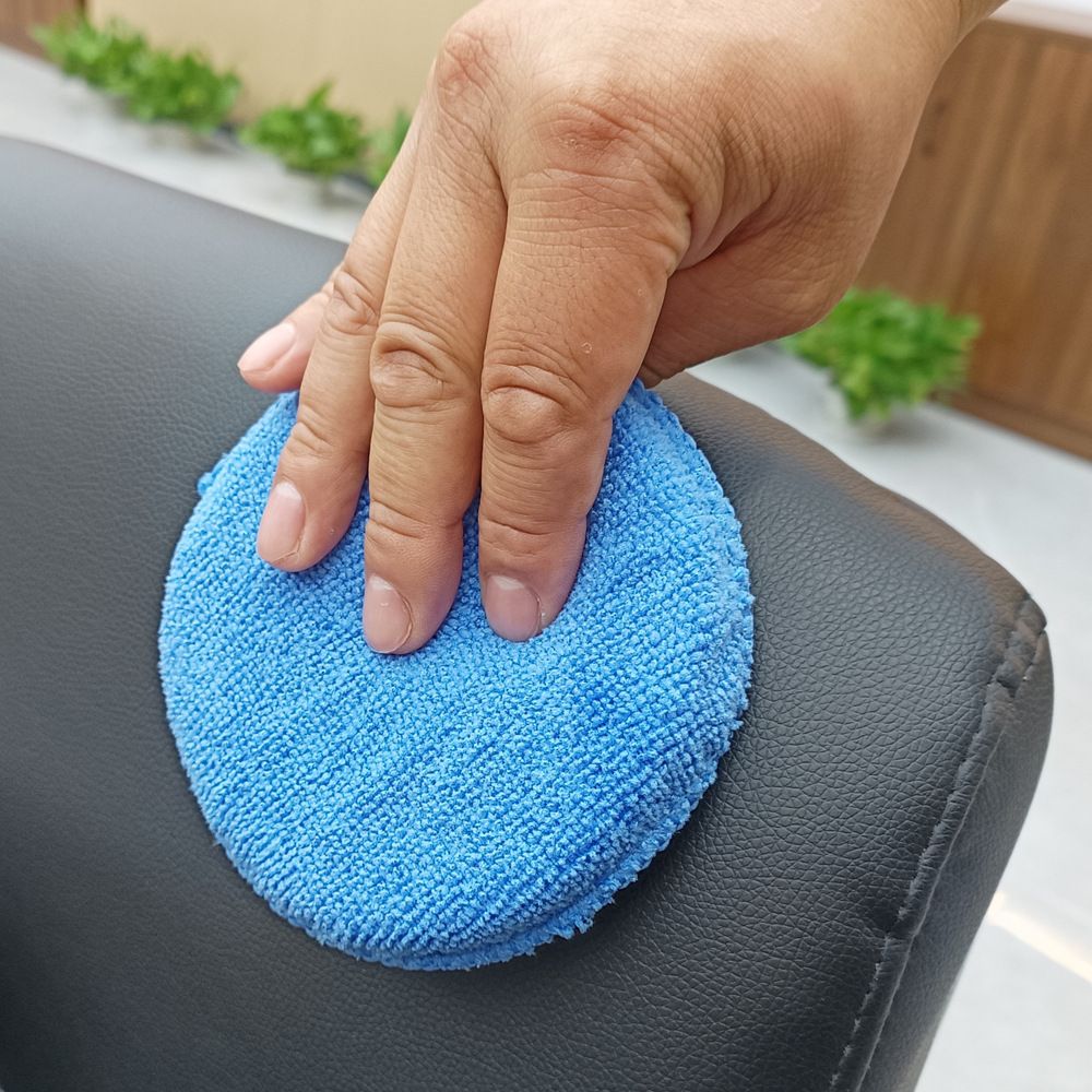 Microfiber Round Sponge Detailing Cleaning Wax Applicator Pads Polish Foam Sponges For Cars