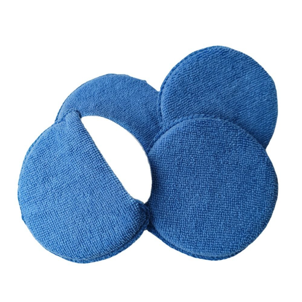 Microfiber Round Sponge Detailing Cleaning Wax Applicator Pads Polish Foam Sponges For Cars