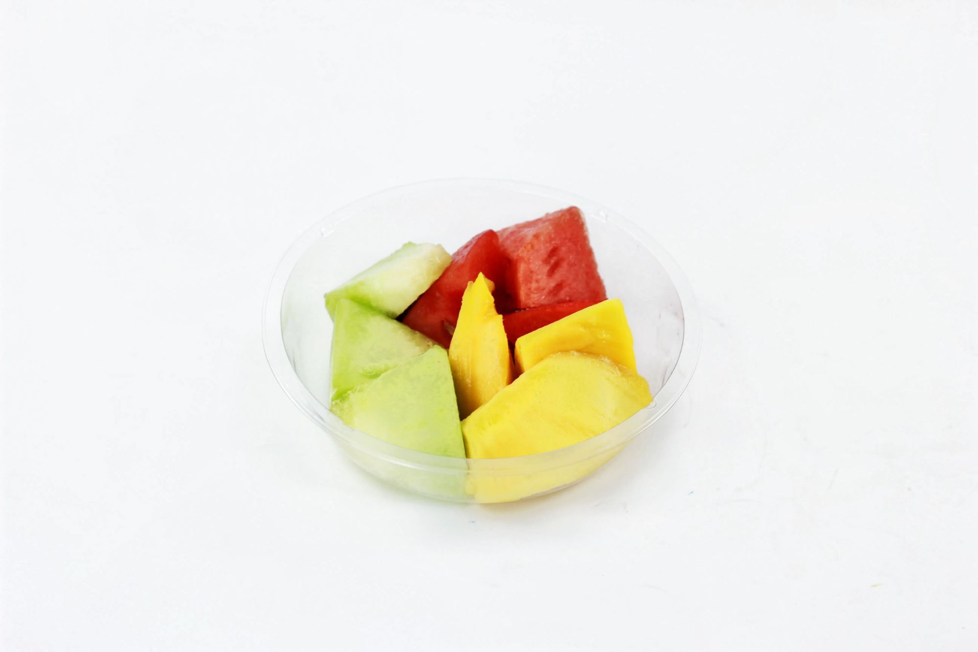 Free Sample 3 Section Food Grad PET Plastic Tray Food Container for Salad Fruit Snacks