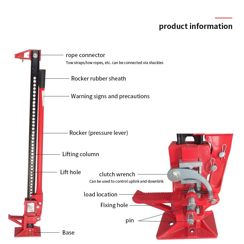 Portable Outdoor Vehicle Rescue Lifting Tool Farmer Jack