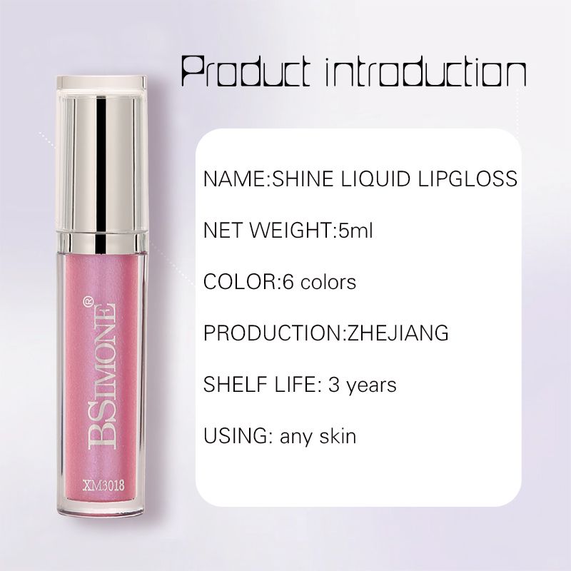 BSIMONE SHINE LIQUID LIPGLOSS Nice color OEM ODM