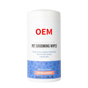 OEM pet grooming wipes-Gently cleanse,freshen & deodorize 80sheets