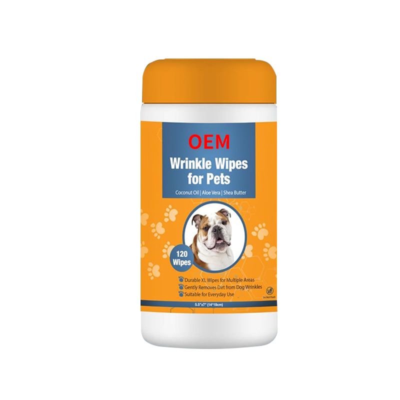 OEM pet wrinkle wipes for pets 120 wipes-Suitable for Everyday Use