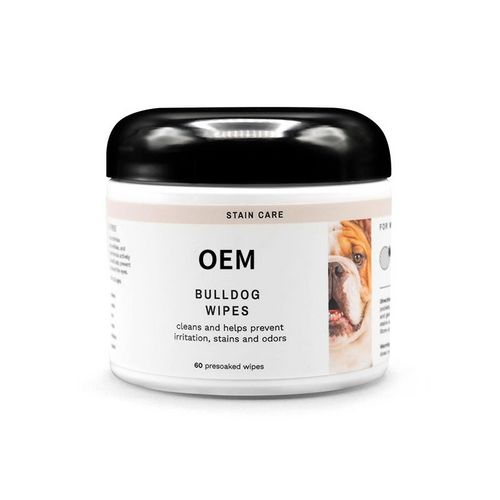 OEM bulldog wipes -cleans and helps prevent irritation 60pcs